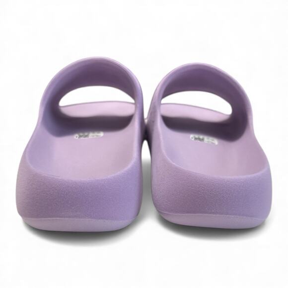 Adidas Adilette Ayoon Slides Women's Purple 3-Stripes Trefoil Logo Sandal SZ860 - Picture 8 of 10